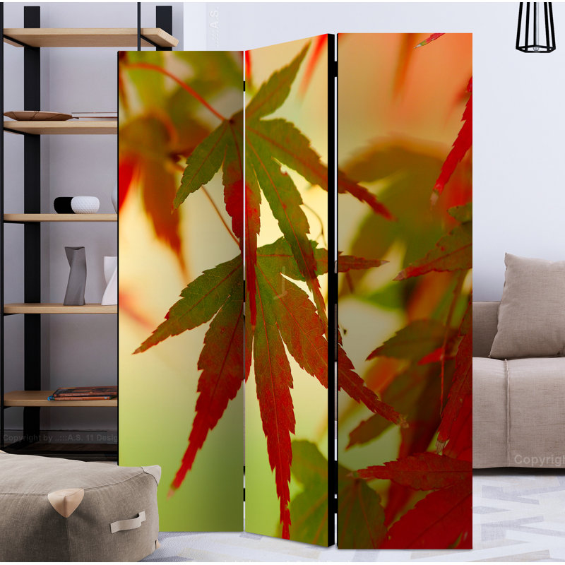 Nartuni 172cm H 3 - Panel Solid Wood Folding Room Divider, 3