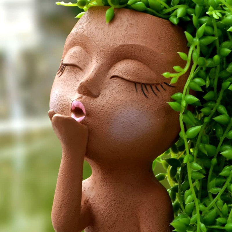 Face Planter Head Flower Pot