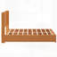 Structure de lit plateforme en bois massif avec tête de lit, aucun sommier nécessaire, conception sur pied pour un assemblage facile et un soutien maximal.-130075850-130075851