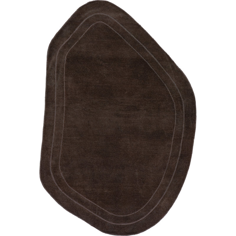  Canyon Abstract Wool Area Rug, Rectangle 4' x 6'