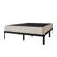 Tawnya 8'' Wood Box Spring with Warm Grey Linen Cover-1339288554