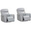 Ensemble de deux fauteuils inclinables électriques Allysia-108574387