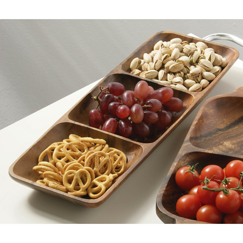 Alpen Home Flaherty Wood Divided Serving Dish