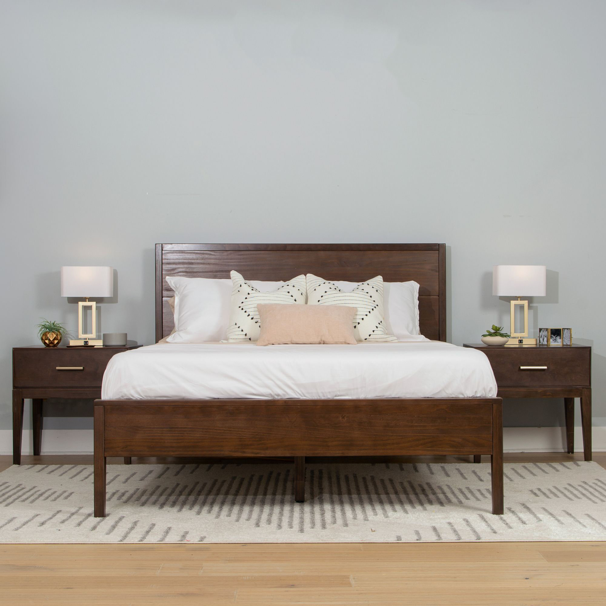 Millwood Pines Duo Bedroom Set With 2 Nightstands | Wayfair