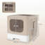 Cat Litter Box with Lid Slide-Out Drawer-122845881