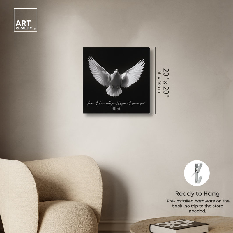  «Peaceful Dove», reproduction d'art sur toile, 20 x 20, Canvas Unframed, 20"H x 20"W