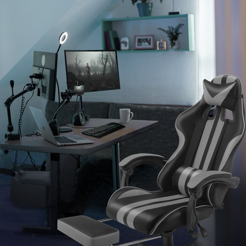 Fauteuil de jeu ergonomique pour adultes Soontrans, Gris