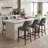 Bisto Upholstered Counter Height Bar Stool with Solid Wood legs-225685285