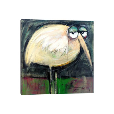Rotund Bird by Tim Nyberg - Wrapped Canvas Painting