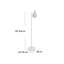 Gerania 147.32cm Black Arched Floor Lamp