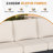5-Piece Modern Aluminum Outdoor Patio Furniture Set Swivel Chairs with 5000 BTU Fireplace,Coffee Table ,2 Swivel Chairs & 6 Inch Beige Cushions-1823647287