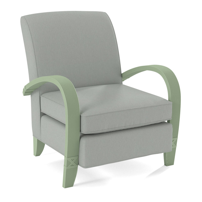 Vero Armchair, Coffee, White Performance Fabric; 0851-94