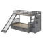 Twin Over Full Bunk Bed With Drawers And Slide-1337641517