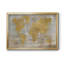 Toile encadrée de qualité supérieure Golden World - prête à être accrochée-1098403649-1098403650