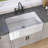 30 in. Fireclay Apron Front Farmhouse Kitchen Sink Single Bowl Farm Sink in White with Grid & Basket Strainer-88039484