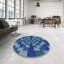 Tapis de zone bleue à motifs-1072039849