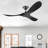 Black Soild Wood Ceiling Fan-1402083507