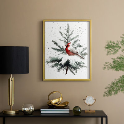«Christmas Holiday Art» CDXXX, reproduction d'art encadrée - bois massif