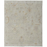 Grafton Wool Floral Area Rug in Gray