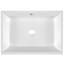 Lavabo vasque rectangulaire en porcelaine vitreuse avec trop-plein 20 po x 14 po DeerValley