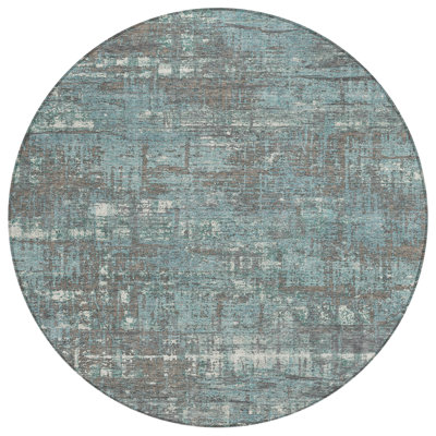 Machine Washable Indoor/Outdoor Xhevrie Taupe Rug