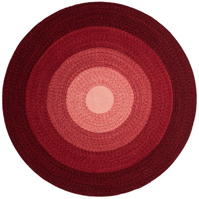 Ombre Hand Braided Wool Rug