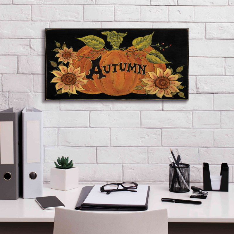«Pumpkin Spice» par Lisa Hilliker, estampe numérique sur toile, H 12 po x l 24 po x P 0,75 po