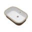 Lavabo de salle de bain encastré en céramique blanche avec trop-plein 22 po x 15,25 po