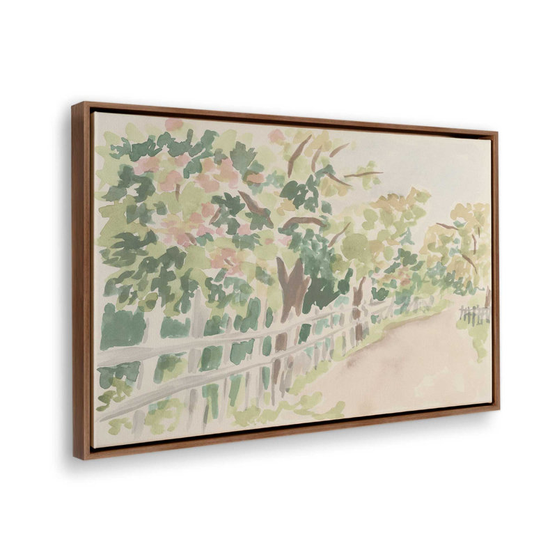 Reproduction d'art sur toile, H 48 po x l 32 po, Cadre flottant sans passe-partout, Brun