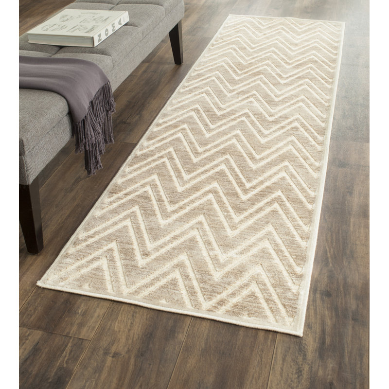 Haileymarie Performance Chevron Rug, Runner 2'2" x 8'