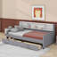 Lit plateforme simple tapissier avec tiroirs-359215003