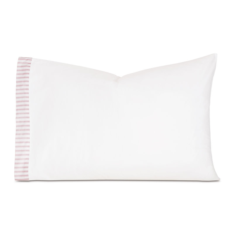 Blass Ticking Egyptian Cotton Percale, Petal, Queen Pillowcase