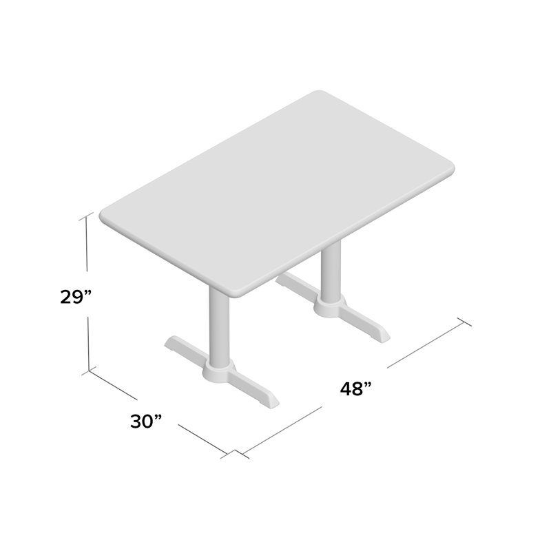 Table de vestibule Mode, Cerise, 29" H x 30" L x 48" D, argent