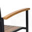 Ensemble de 2 fauteuils de patio en bois d'acacia-1837596521