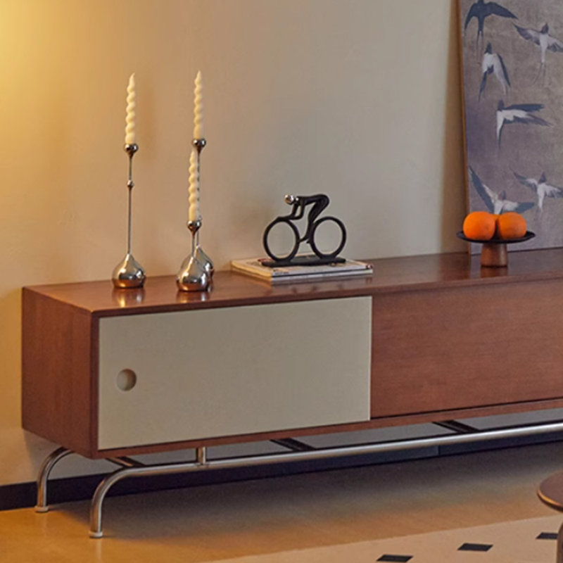 Meuble télé de style rétro et simple, H 20,47 po x L 59,05 po x l 15,74 po
