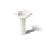 Devonshire Ceramic 25" Pedestal Bathroom Sink with Overflow-705519540-730811348