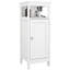 Armoire de salle de bain peinte - ajoute une touche moderne à votre armoire avec rangement polyvalent pour une utilisation quotidienne