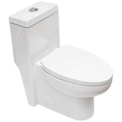 Ceramic Toilet With Dual Flush And Easy Clean Glaze - Low Effort Bathroom Maintenance Comfort Height Feature User- Product