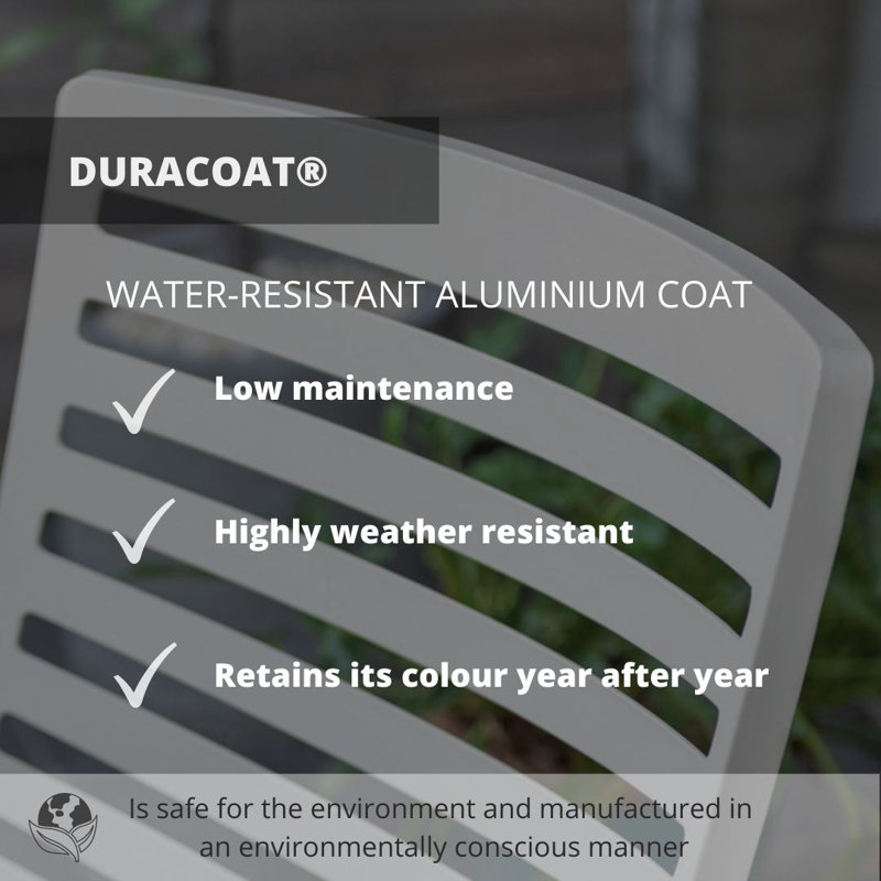 Chaise d'appoint de terrasse en aluminium et résine Kypros, Chaise grise