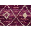 Tapis mauve à motif treillis mauve 3 x 6