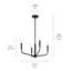 Luminaire suspendu 4 lumières Clairice-1936237621