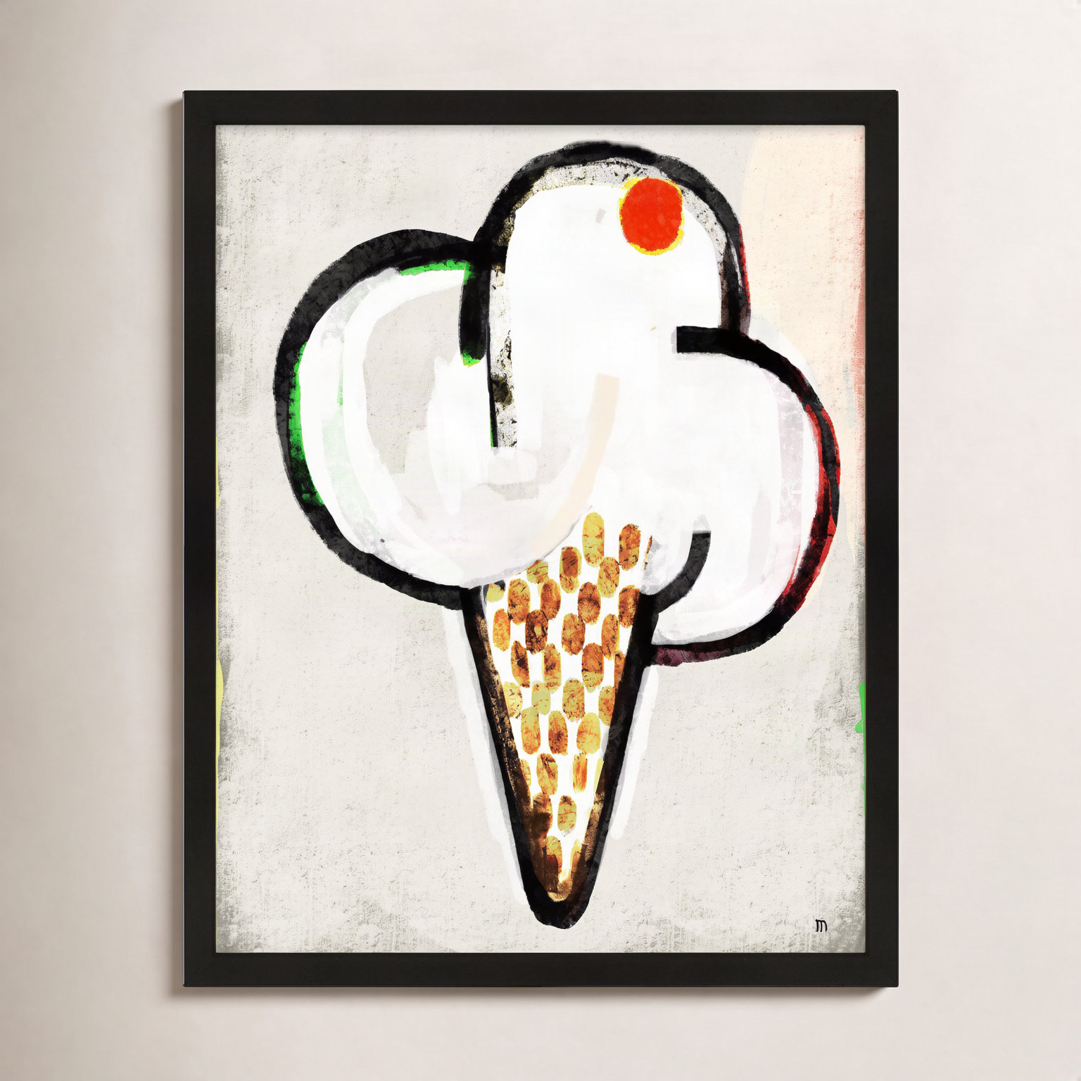 Threat by StudioM, Black Framed Paper, 25" H x 20" W x 1.25" D