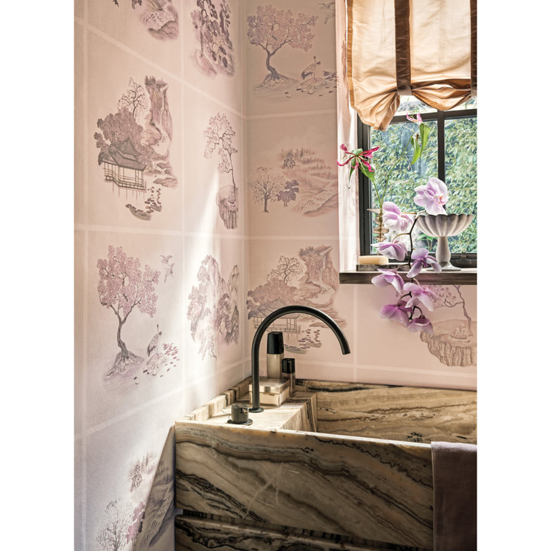 Tile Toile Metallic, Pink