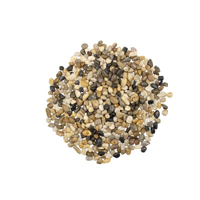 0.25 - 0.5 Inch Multi Colored Polished River Pebbles For Garden & Home Decor, Outdoor Landscaping, Garden & Yard