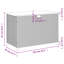 Garden Storage Box 110X55x63 Cm Poly Rattan Acacia Wood-885490444