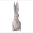 Weathered Cement Rabbit Statue
