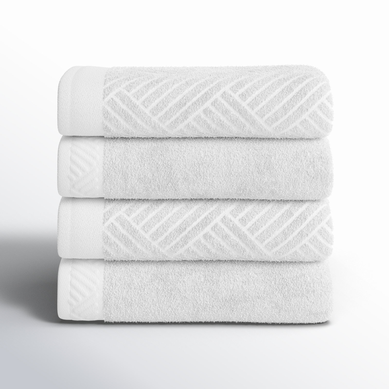 Osterley Egyptian Cotton Bath Towels, White