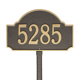 Fitzwilliams 1-Line Lawn Address Sign