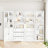 70.9'' H X 94.48'' W Book Cabinet Storage Bookcase Set-33658129