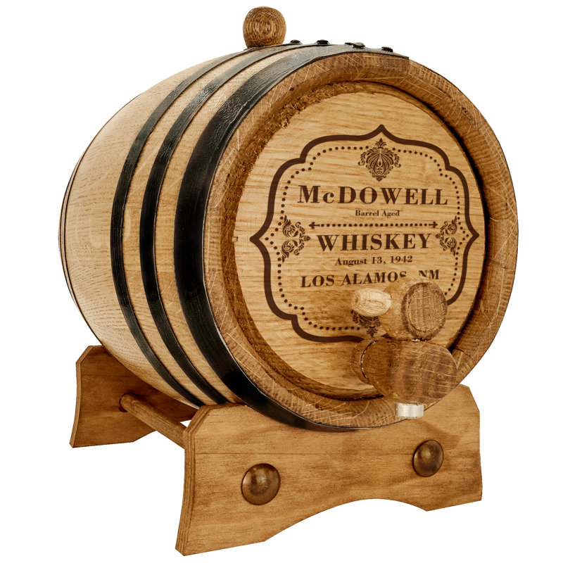 Mcdowell Wood Wine Barrel, 1 Liter, Yes